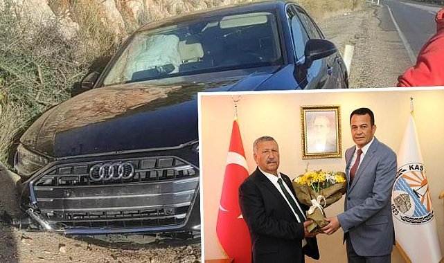 Kaş’ta göreve başlayan başkan Erol Demirhan, eve dönerken kaza geçirdi