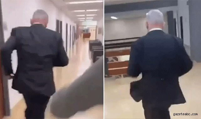 Netanyahu’nun korku anları kamerada