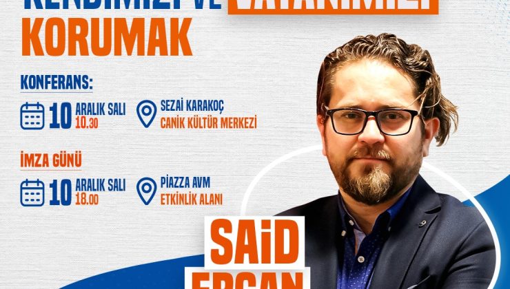 Yazar Said Ercan Canik’te